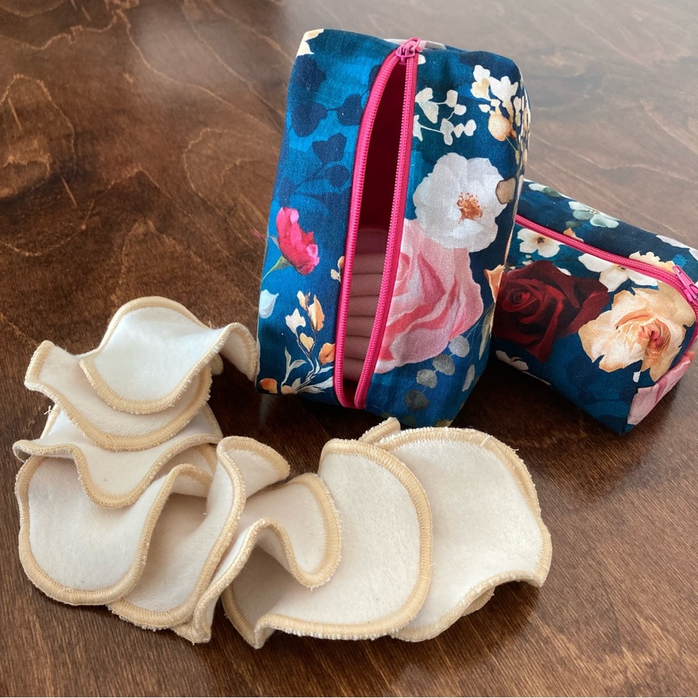 NEW Reusable Makeup Rounds Organic comes with bag Christmas gift